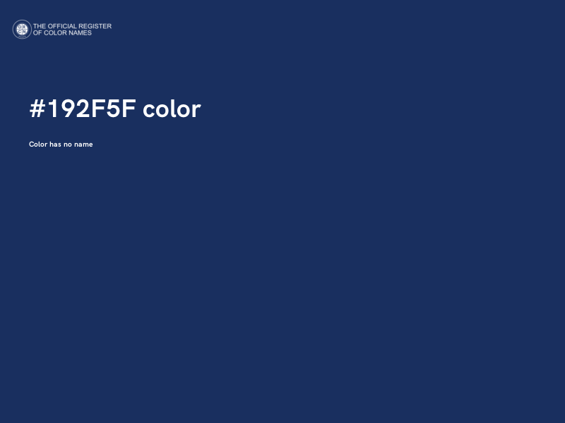#192F5F color image