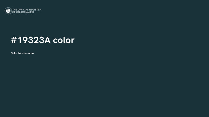 #19323A color image