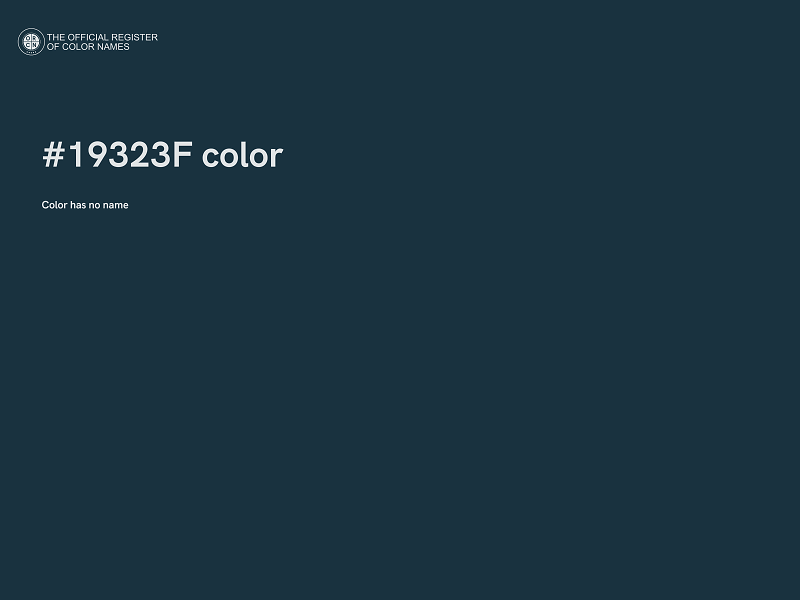 #19323F color image