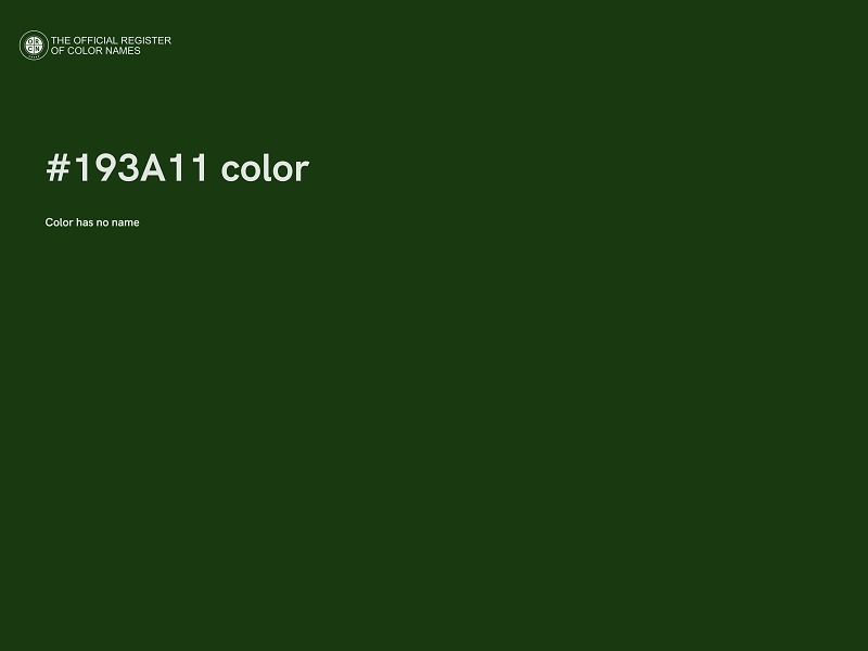 #193A11 color image