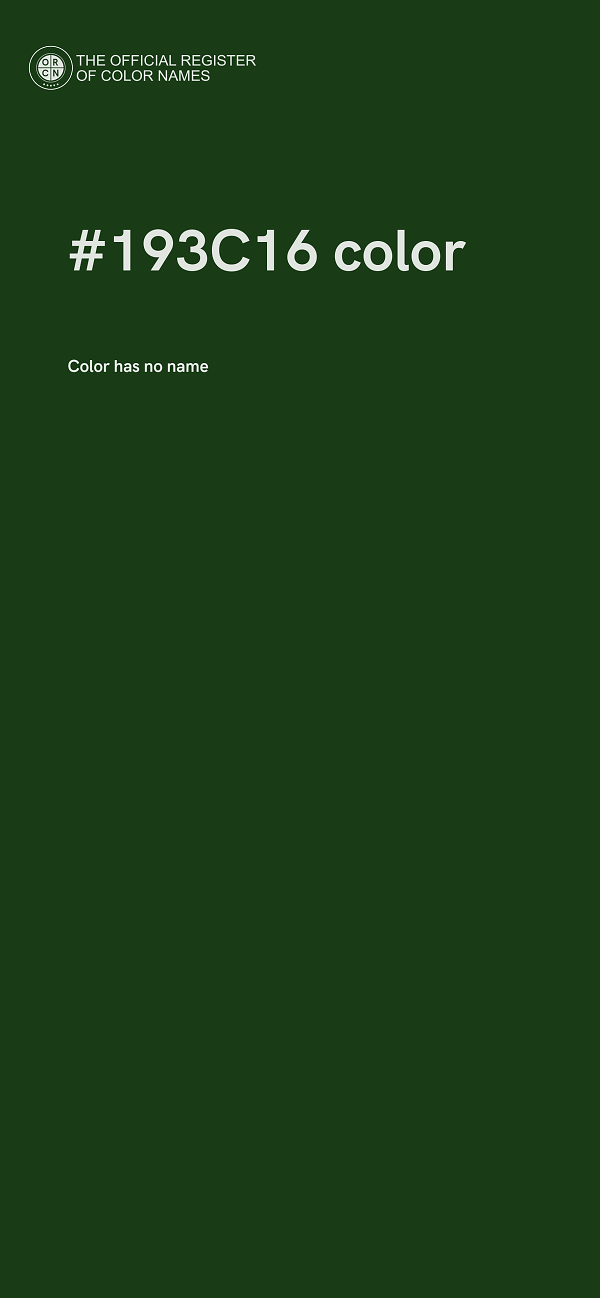 #193C16 color image