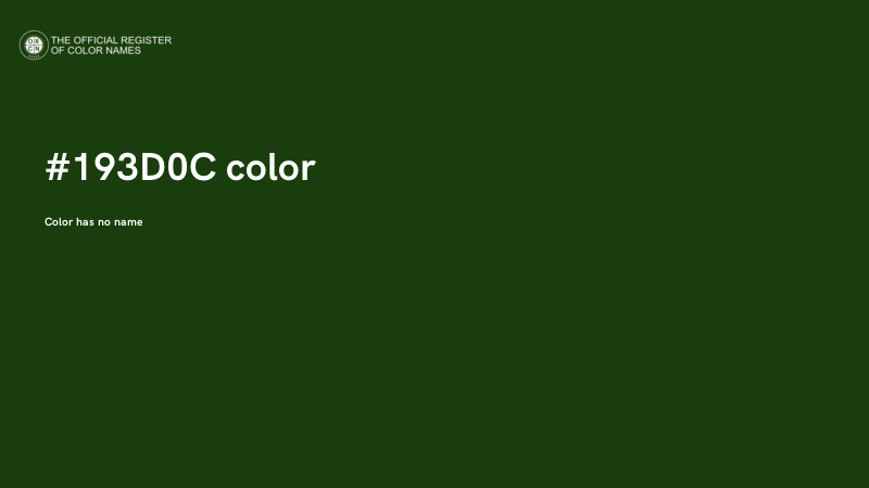#193D0C color image