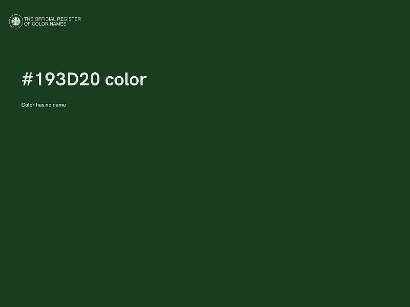 #193D20 color image