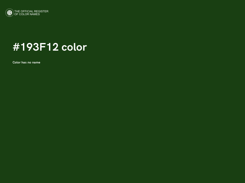 #193F12 color image