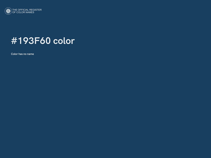#193F60 color image