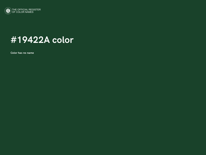 #19422A color image