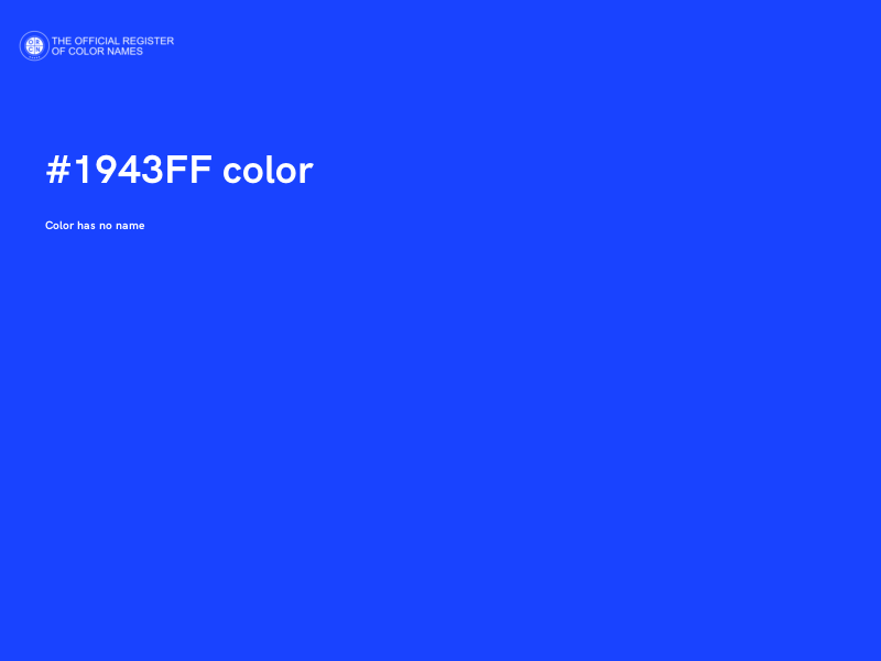 #1943FF color image