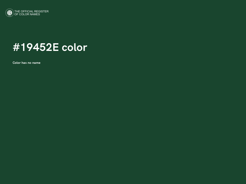 #19452E color image