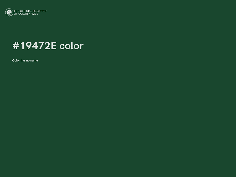 #19472E color image