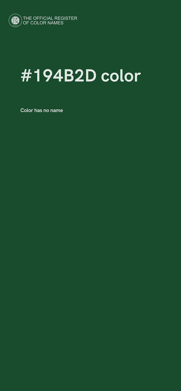 #194B2D color image