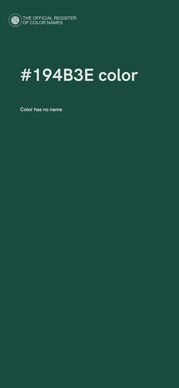 #194B3E color image