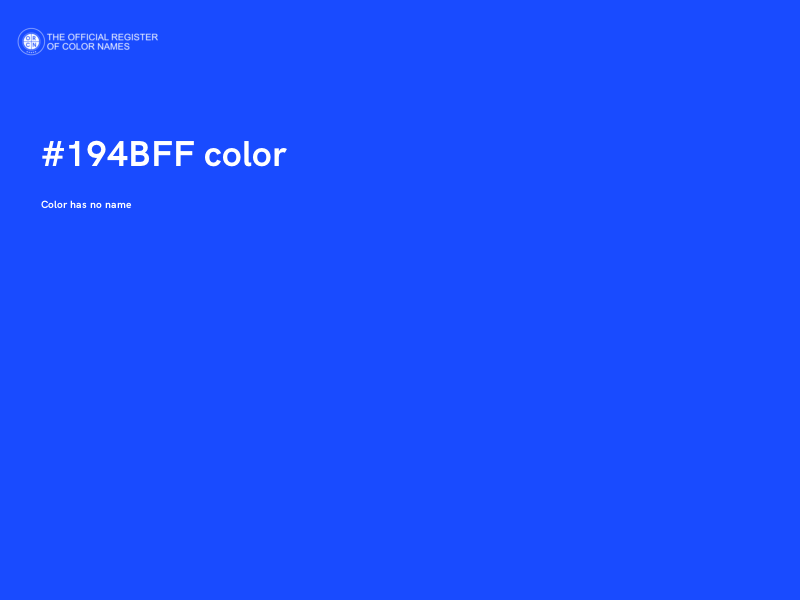 #194BFF color image