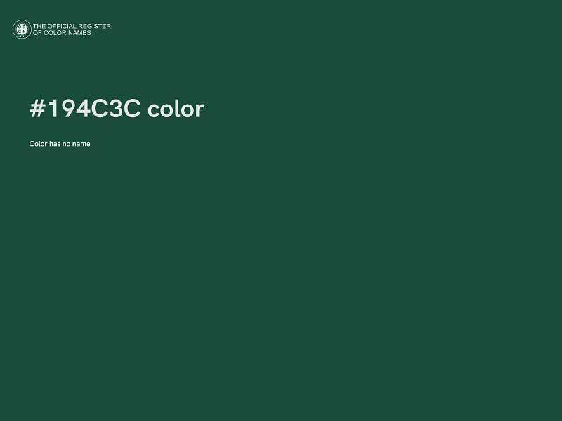 #194C3C color image