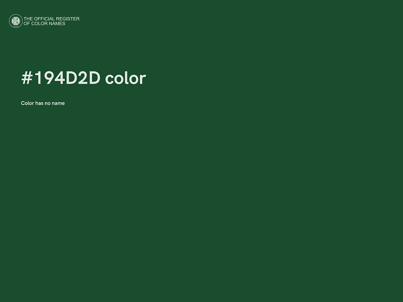 #194D2D color image