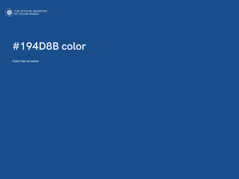 #194D8B color image