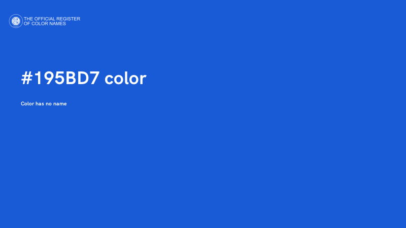 #195BD7 color image