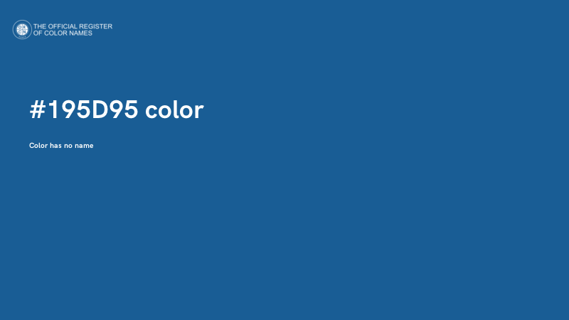 #195D95 color image