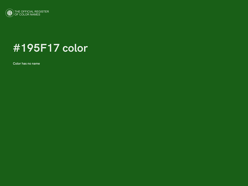 #195F17 color image