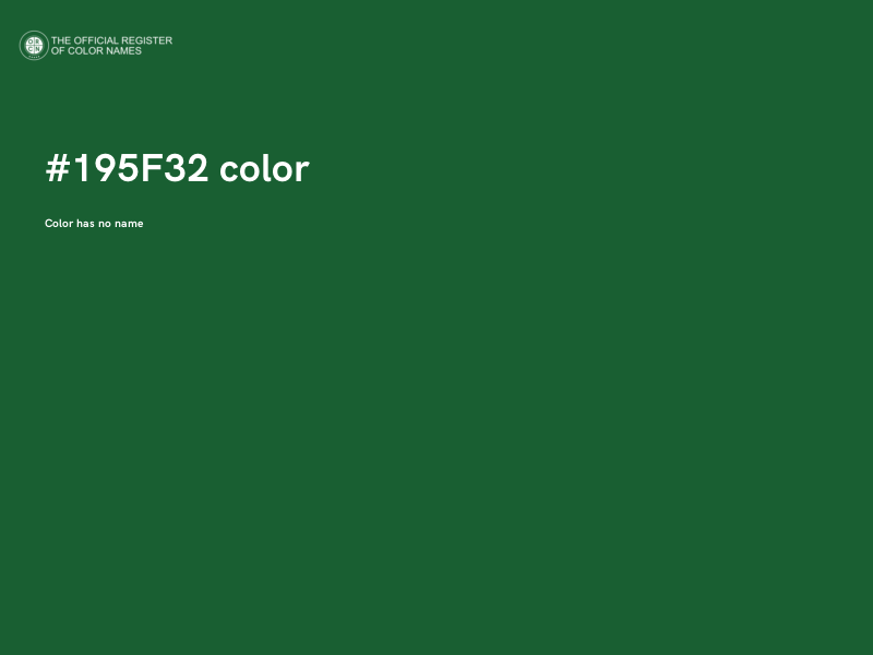 #195F32 color image