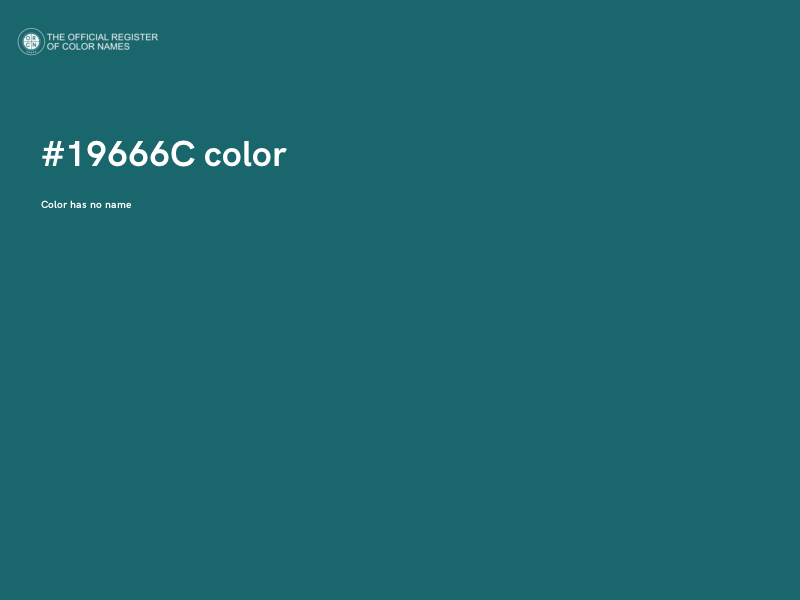 #19666C color image