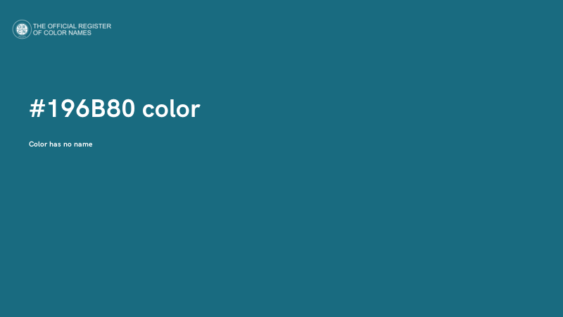 #196B80 color image