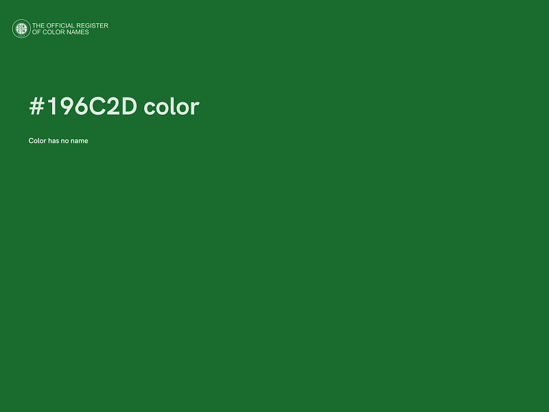 #196C2D color image