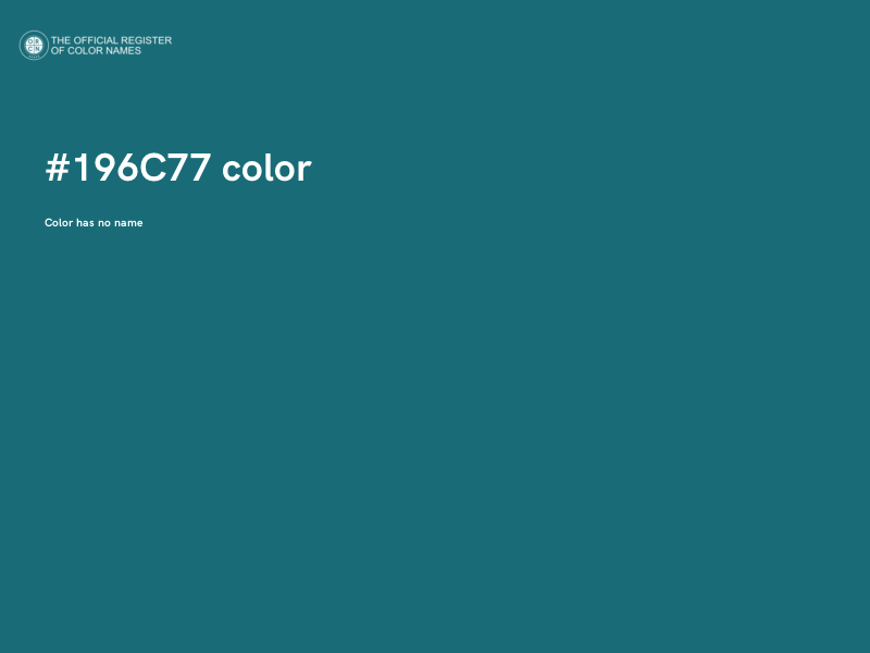 #196C77 color image