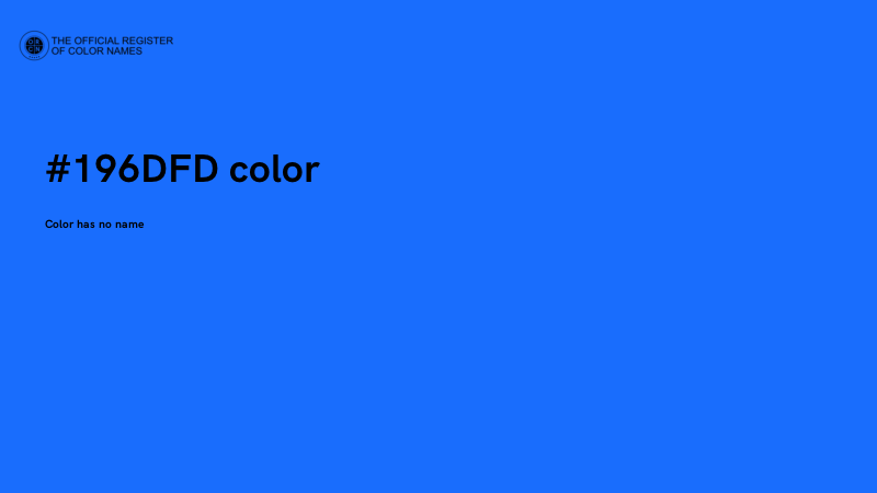 #196DFD color image