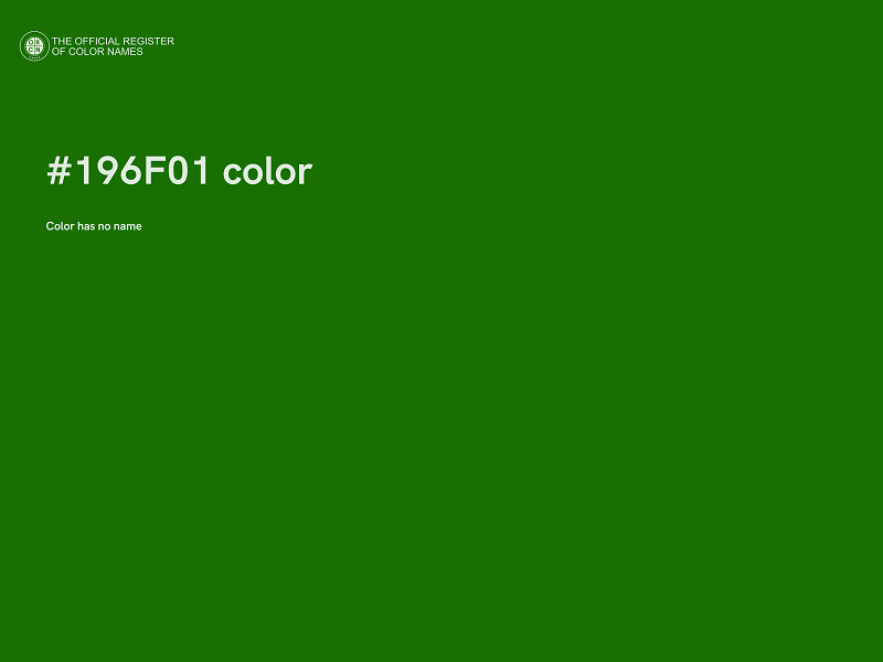 #196F01 color image