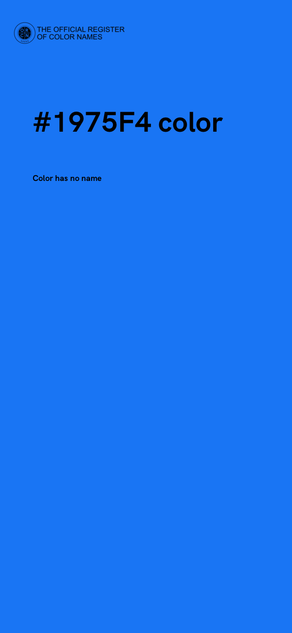 #1975F4 color image