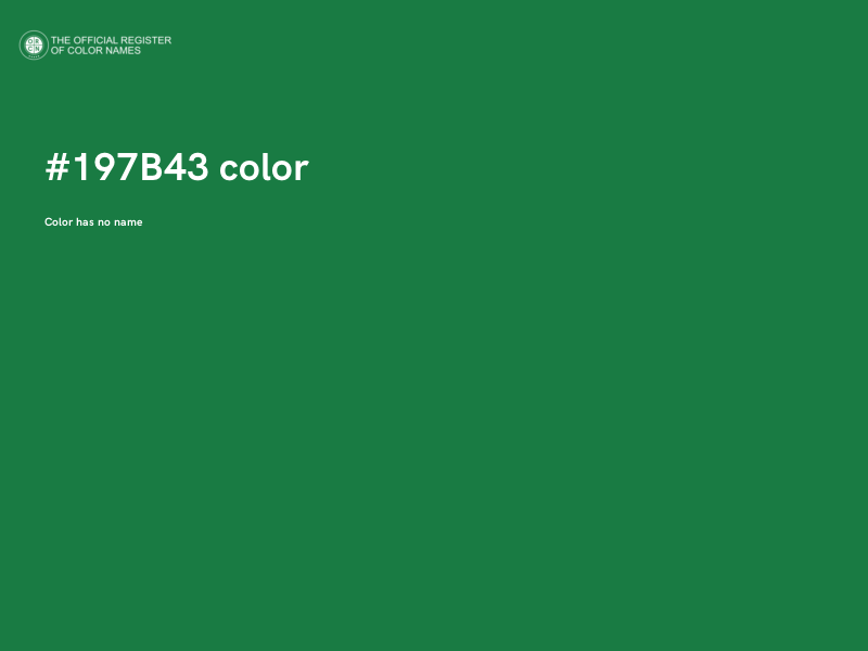 #197B43 color image