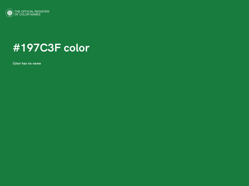 #197C3F color image