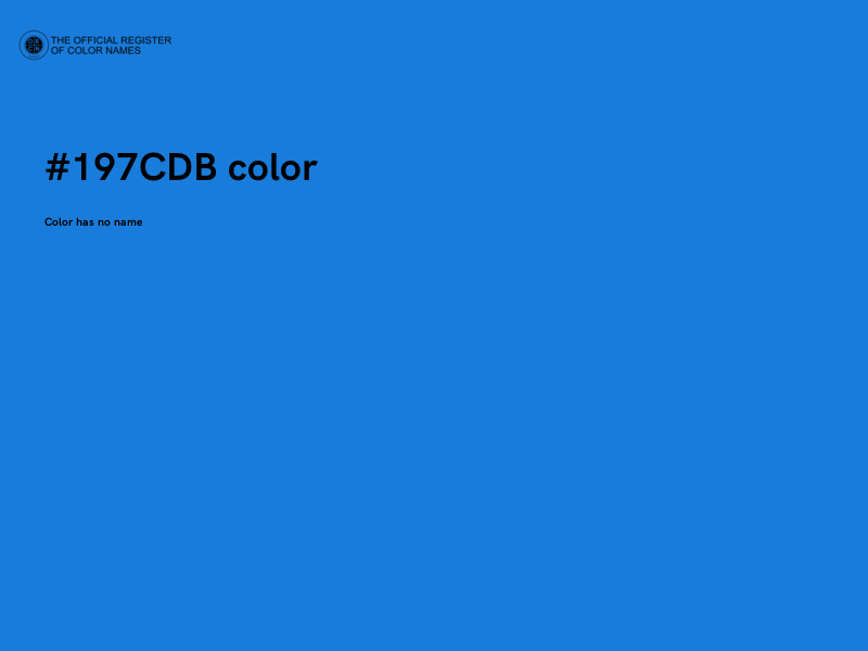#197CDB color image