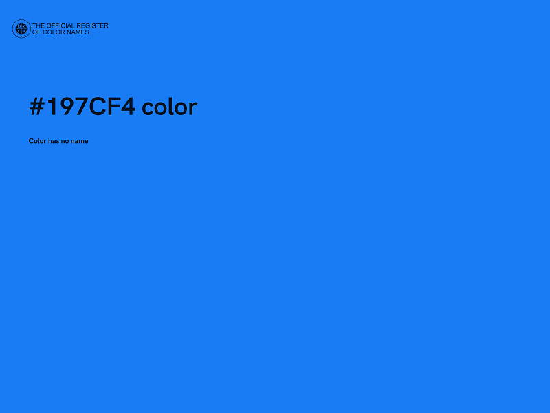 #197CF4 color image