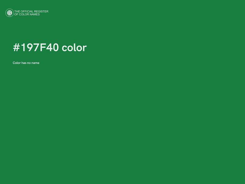 #197F40 color image