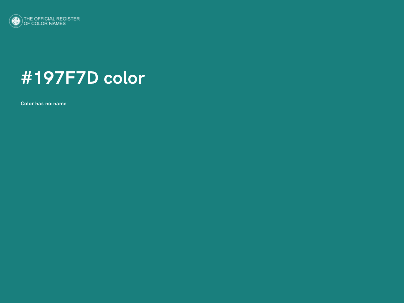 #197F7D color image