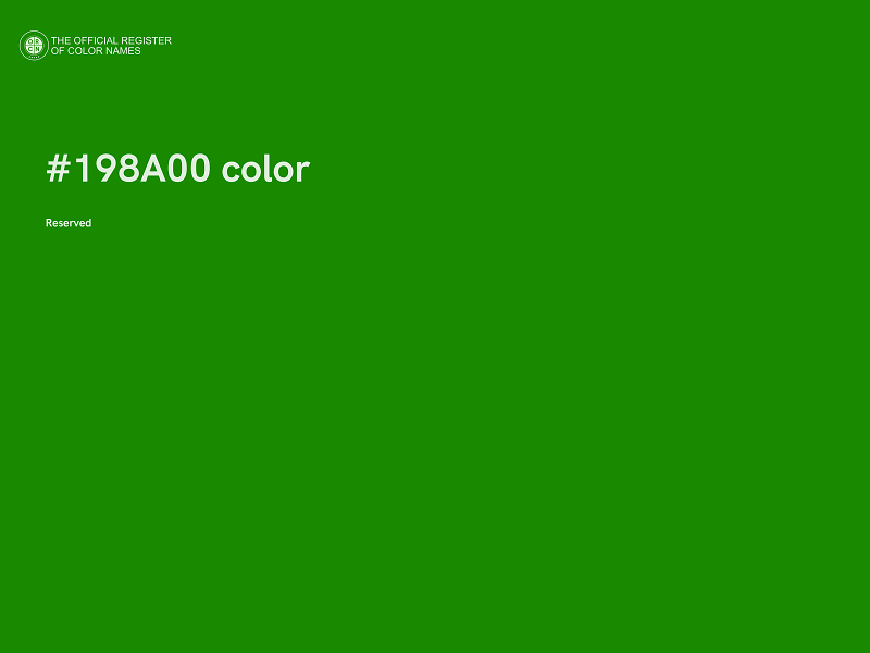 #198A00 color image