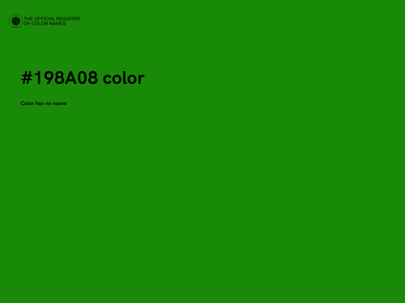 #198A08 color image