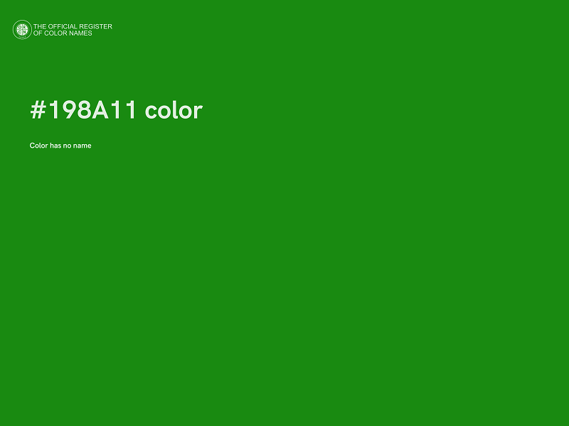 #198A11 color image