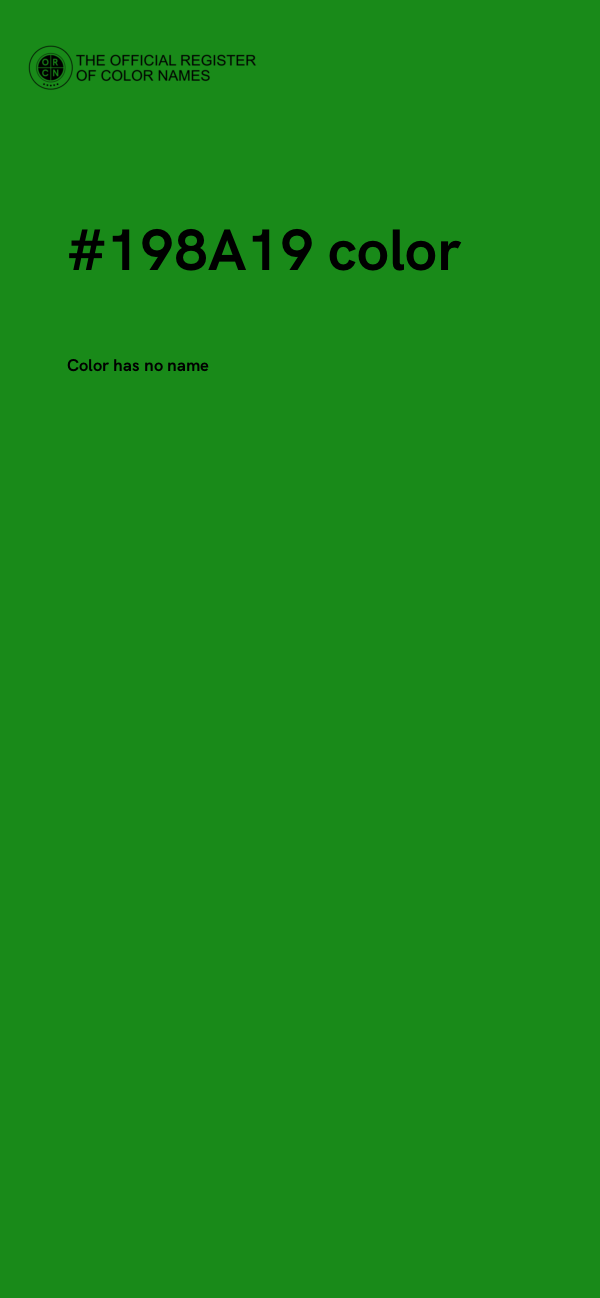 #198A19 color image