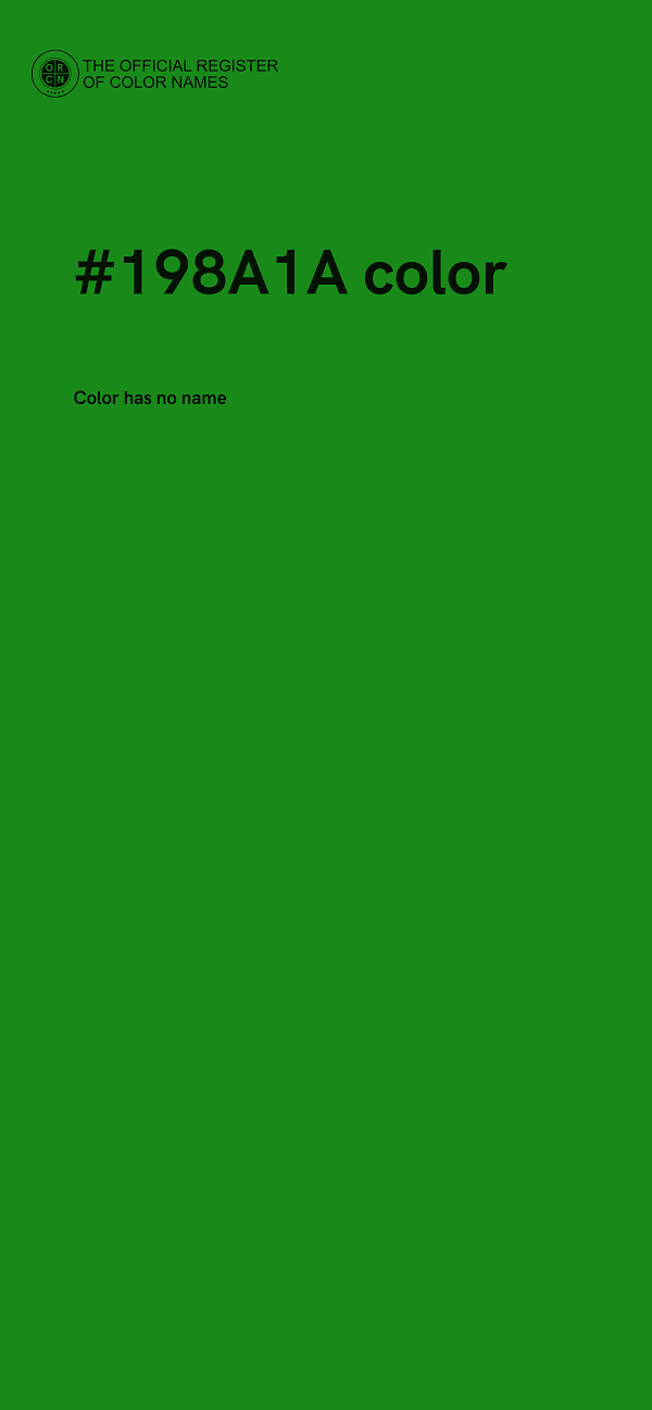 #198A1A color image