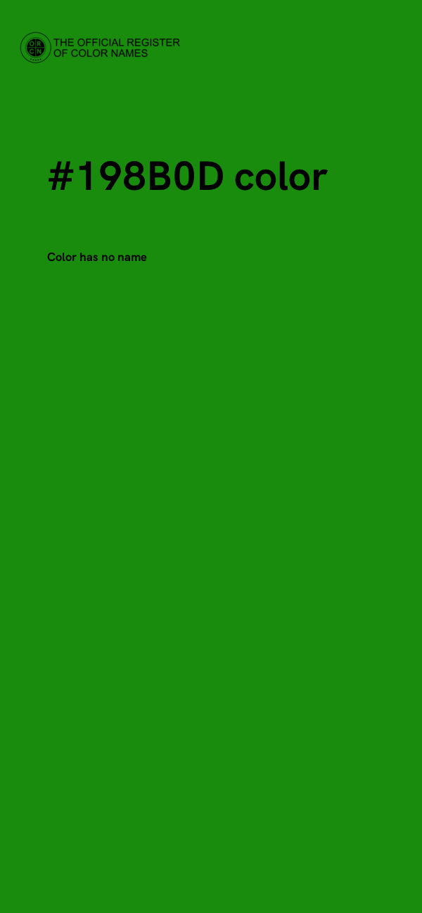 #198B0D color image