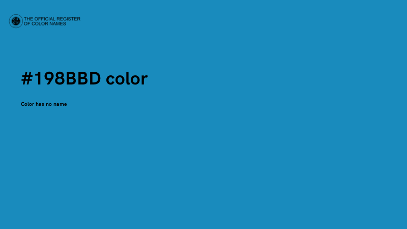 #198BBD color image