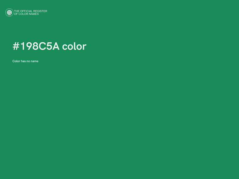 #198C5A color image