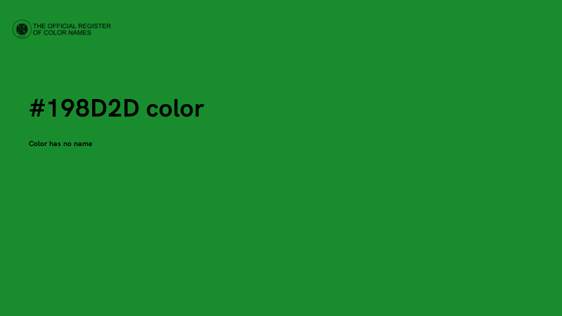 #198D2D color image