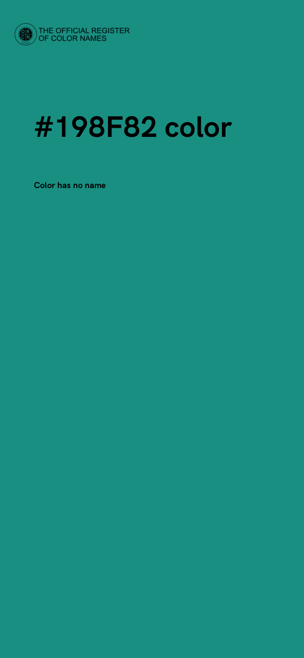 #198F82 color image