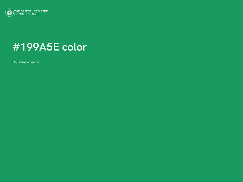 #199A5E color image