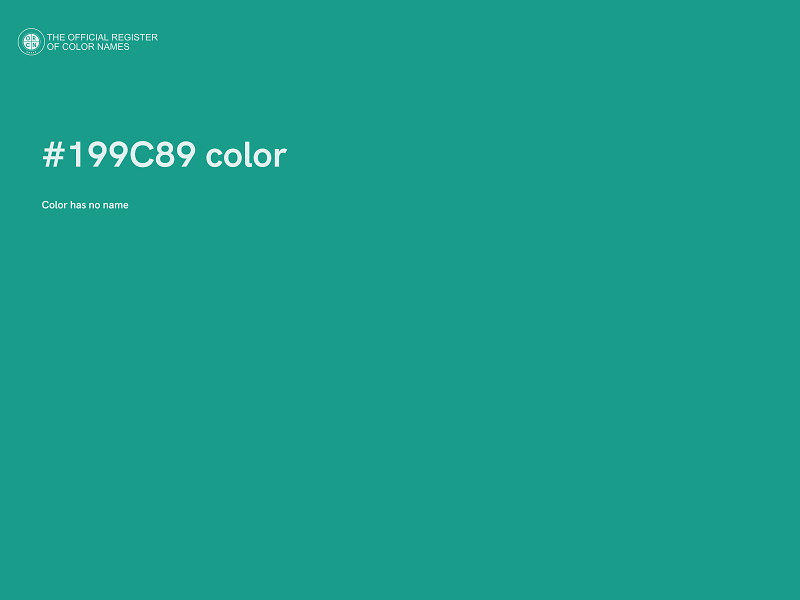 #199C89 color image