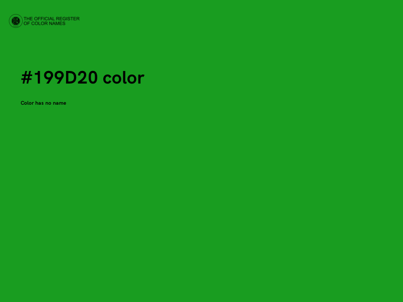 #199D20 color image