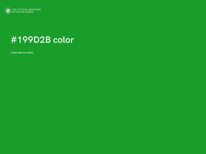 #199D2B color image